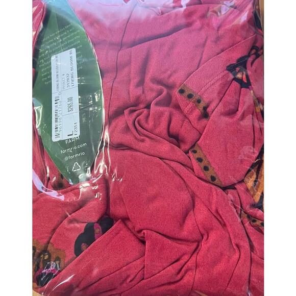 NWT! Anthropologie FARM RIO Blush Living Bloom High Neck Maxi Dress LARGE - Picture 10 of 11